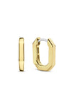 Gold On Sterling Silver Ti Sento Small Hoop Earrings