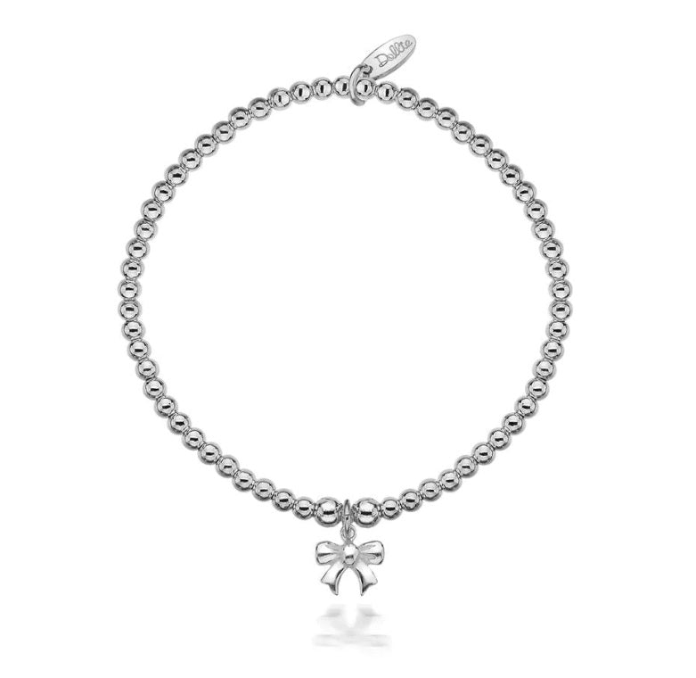 Sterling Silver Dollie Jewellery Taylor Bow Stacking Bracelet