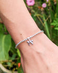 Sterling Silver Dollie Jewellery Taylor Bow Stacking Bracelet