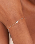 Sterling Silver Ania Haie Sparkle Emblem Chain Bracelet