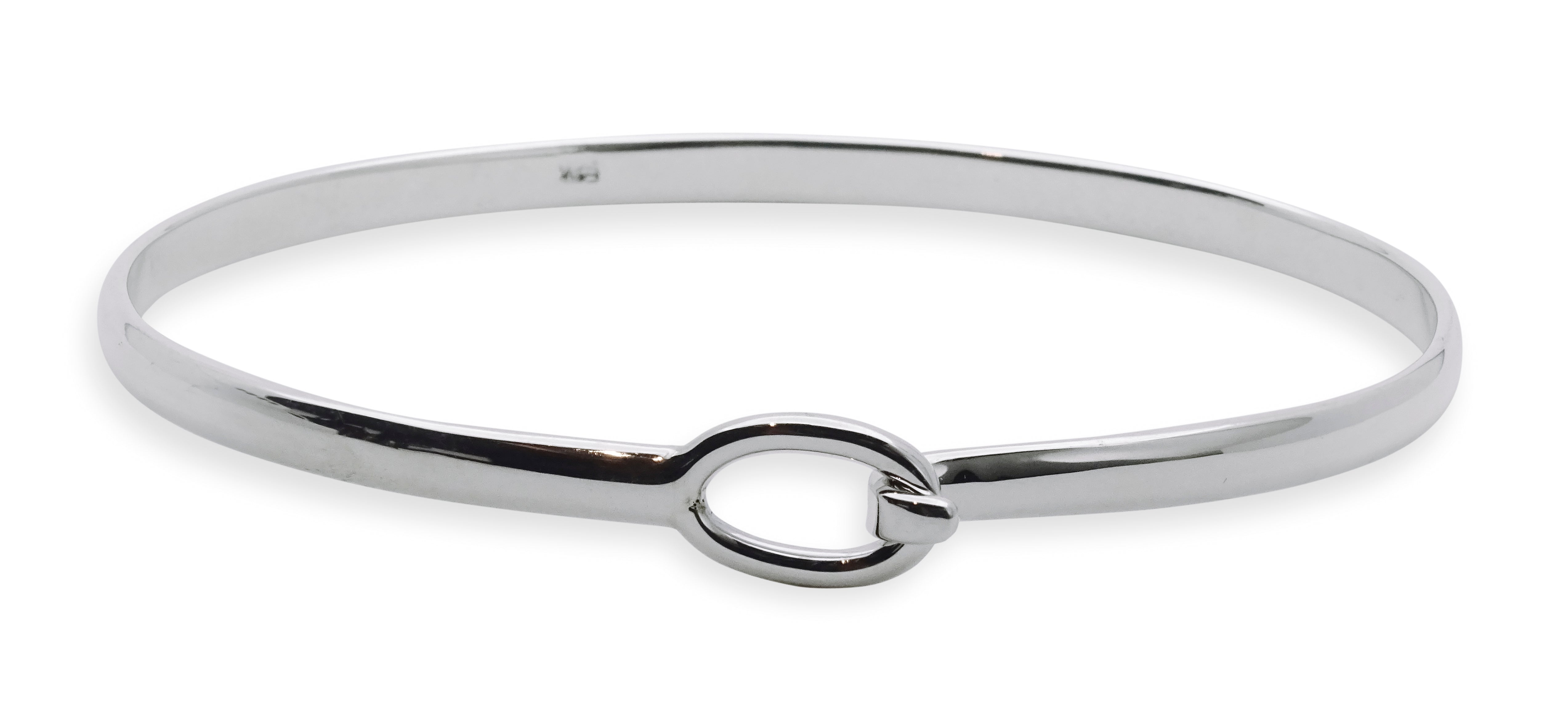 Sterling Silver Hook Loop Bangle