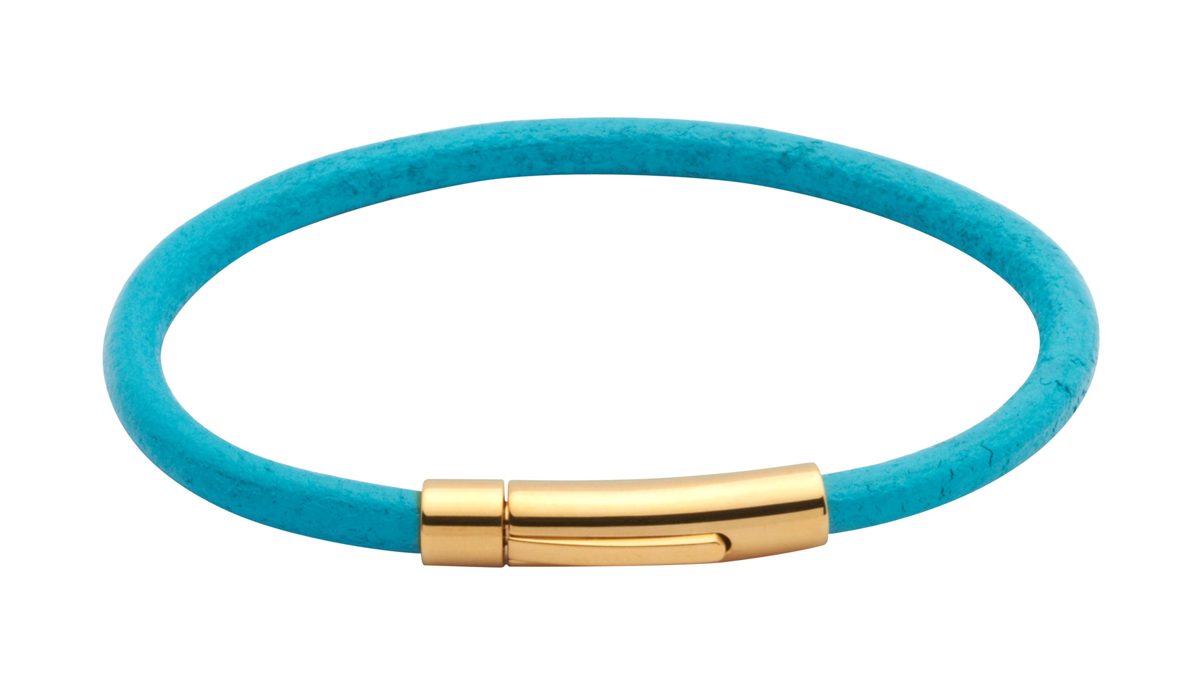 Ladies Unique &amp; Co Turquoise Leather Bracelet