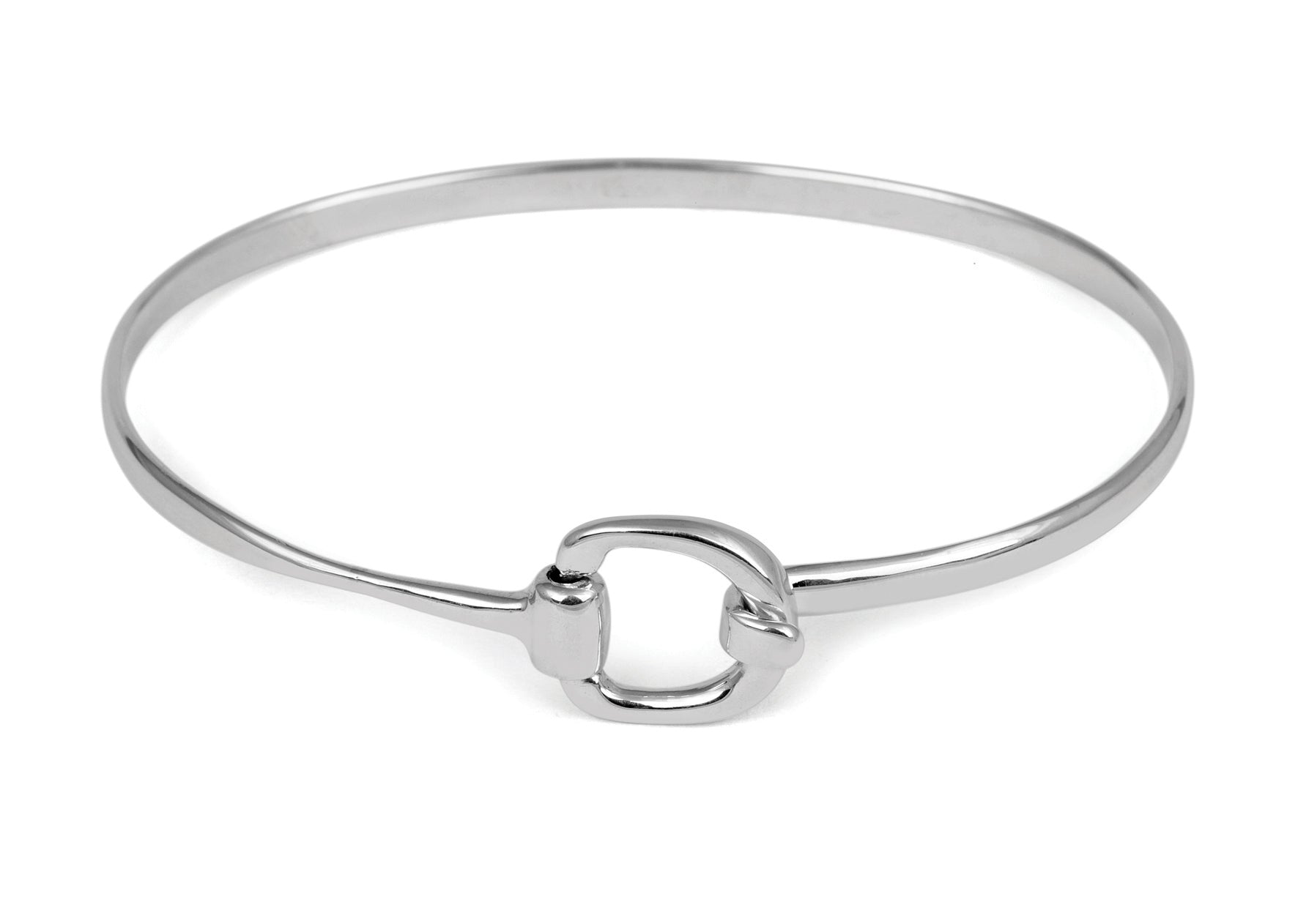 Sterling Silver Small Snaffle Bangle