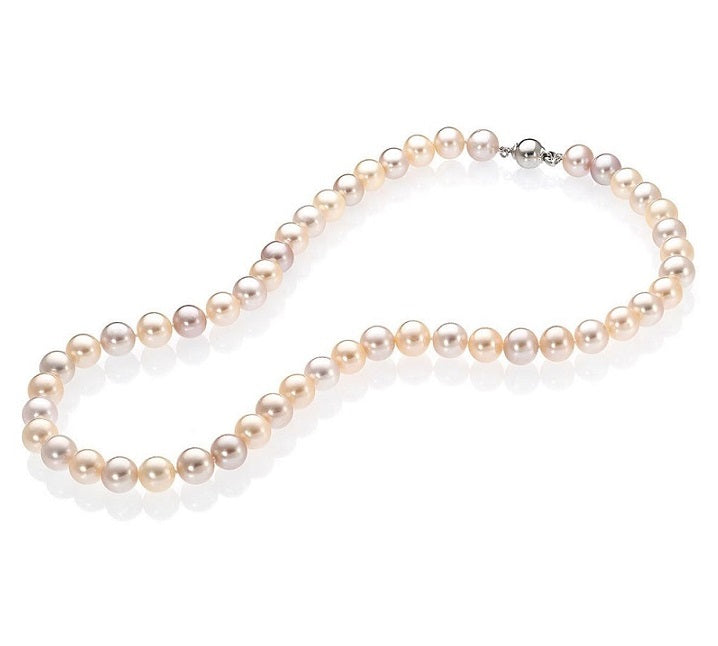 18 Inch 8-8.5mm Multi Coloured Pink Freshwater Pearl Necklace