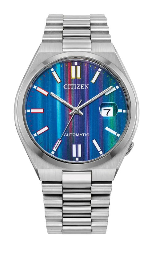 Mens Steel Citizen Automatic TSUYOSA Watch on Bracelet