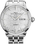 Mens Steel Trainmaster Eternity Ball Watch on Bracelet