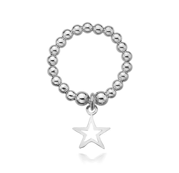 Sterling Silver Dollie Jewellery Stella Star Expanding Ring