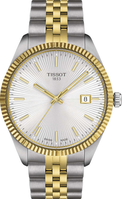 Mens 2 Colour Tissot Ballade Watch on Bracelet