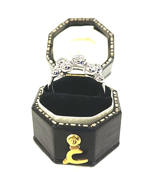 Pre Owned 18ct White Gold 0.45ct Diamond Bubble Ring