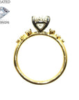 18ct Yellow Gold 2.18ct Lab Grown Oval Cut Solitaire Diamond Ring