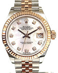 Ladies Rose Gold and Steel Rolex Oyster Perpetual Datejust Watch