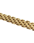 Pre Owned 18ct Yellow Gold Flat Brick Link Bracelet