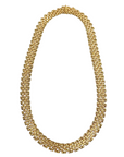 Pre Owned 18ct Yellow Gold Flat Brick Link Necklace