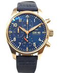 Pre-Owned Mens Bronze IWC Pilots Chronograph 41mm Automatic Watch on Strap