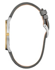 Mens Steel Citizen Eco Drive Stiletto Ultra Slim Watch on Leather Strap