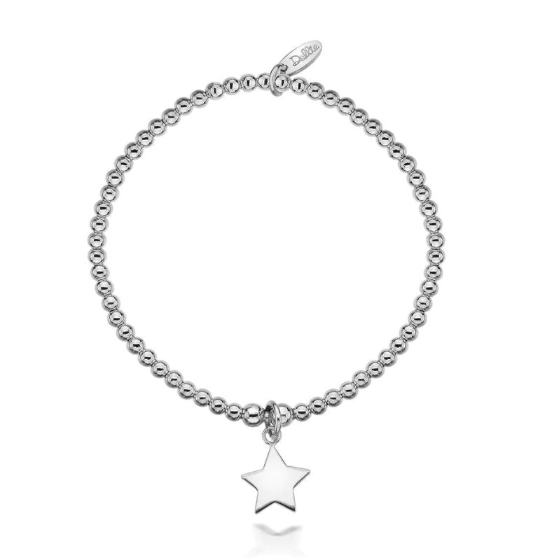 Sterling Silver Dollie Jewellery Vega Star Stacking Bracelet