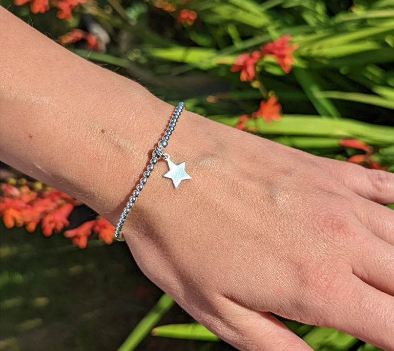 Sterling Silver Dollie Jewellery Vega Star Stacking Bracelet