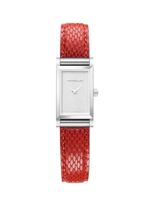 Ladies Herbelin Antares Red Snake Leather Strap Only