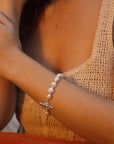 Sterling Silver Claudia Bradby Baroque Pearl Bracelet