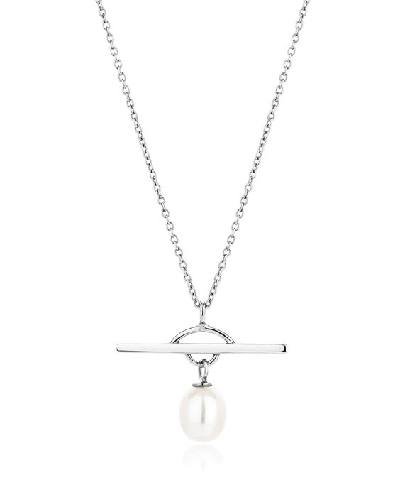 Sterling Silver Claudia Bradby Chakra Balance Pearl Necklace