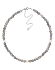Sterling Silver Claudia Bradby Labradorite and Pearl Choker Style Necklace