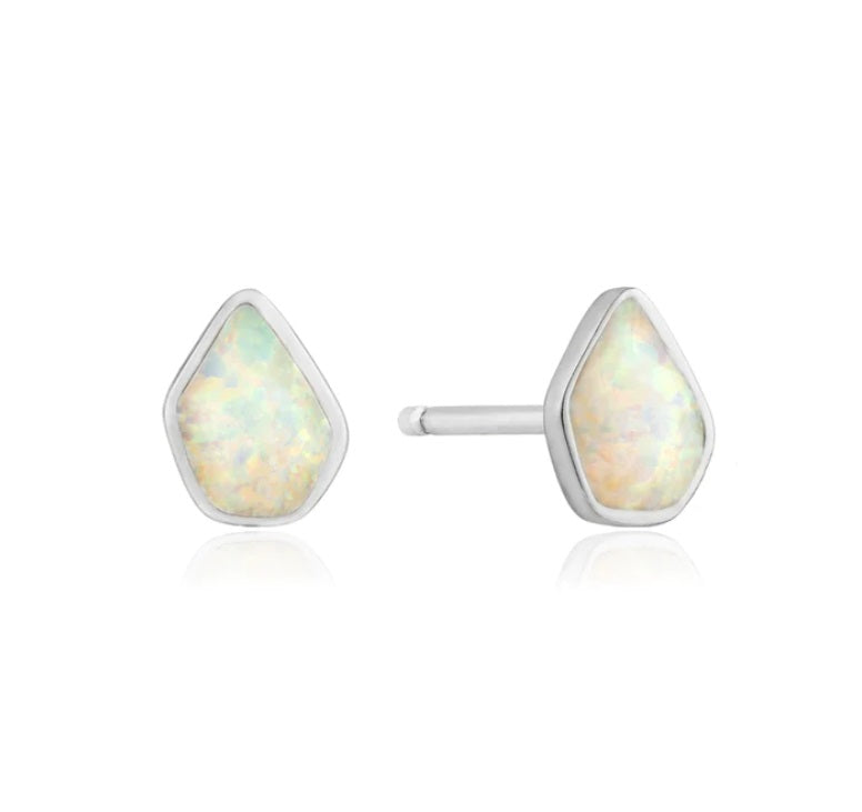 Sterling Silver Ania Haie Opal Colour Stud Earrings