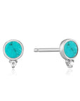 Sterling Silver Ania Haie Turquoise Stud Earrings