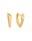 Gold Vermeil Ania Haie Arrow Huggie Hoop Earrings