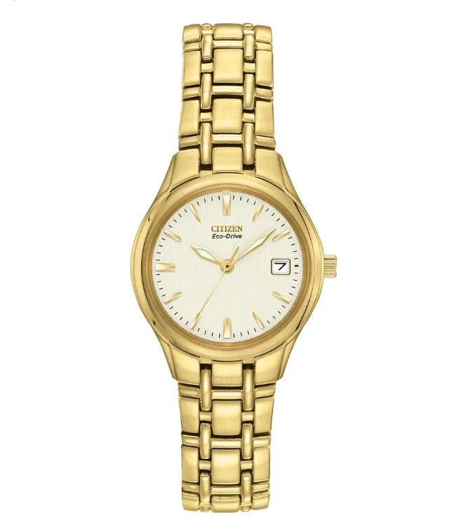 Ladies Gold Tone Citizen Eco Drive Watch on Bracelet