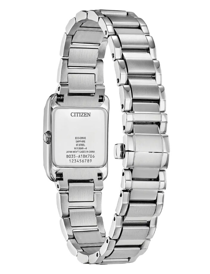 Ladies Steel Citizen Eco Drive Watch on Bracelet
