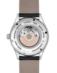 Mens Steel Frederique Constant Classics Heart Beat Automatic Watch on Leather Strap