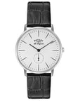 Gents Steel Rotary The Originals Watch on Leather Strap