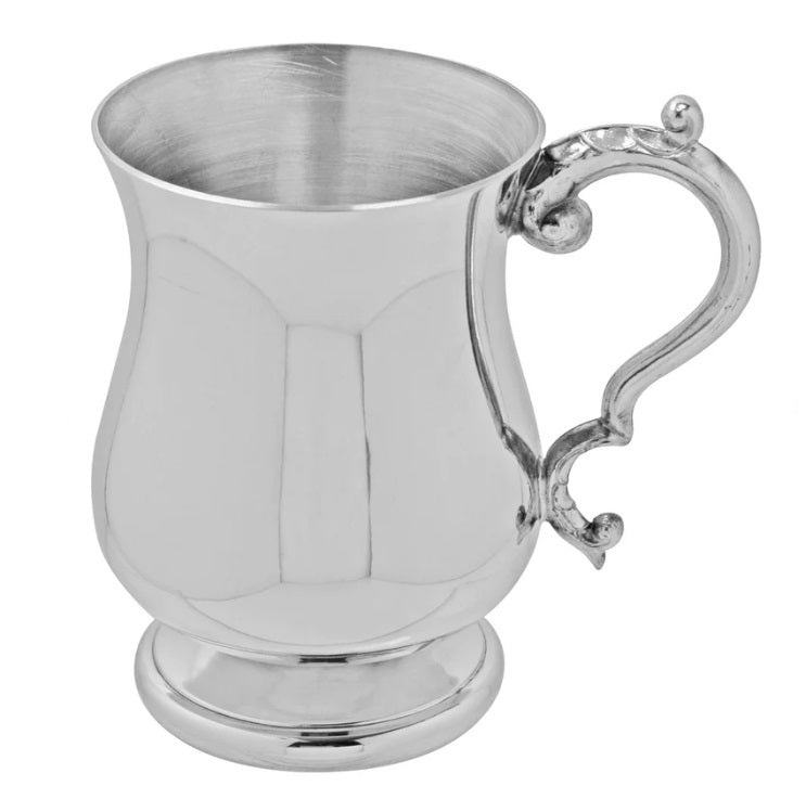 Half Pint Traditional Pewter Beer Mug Tankard