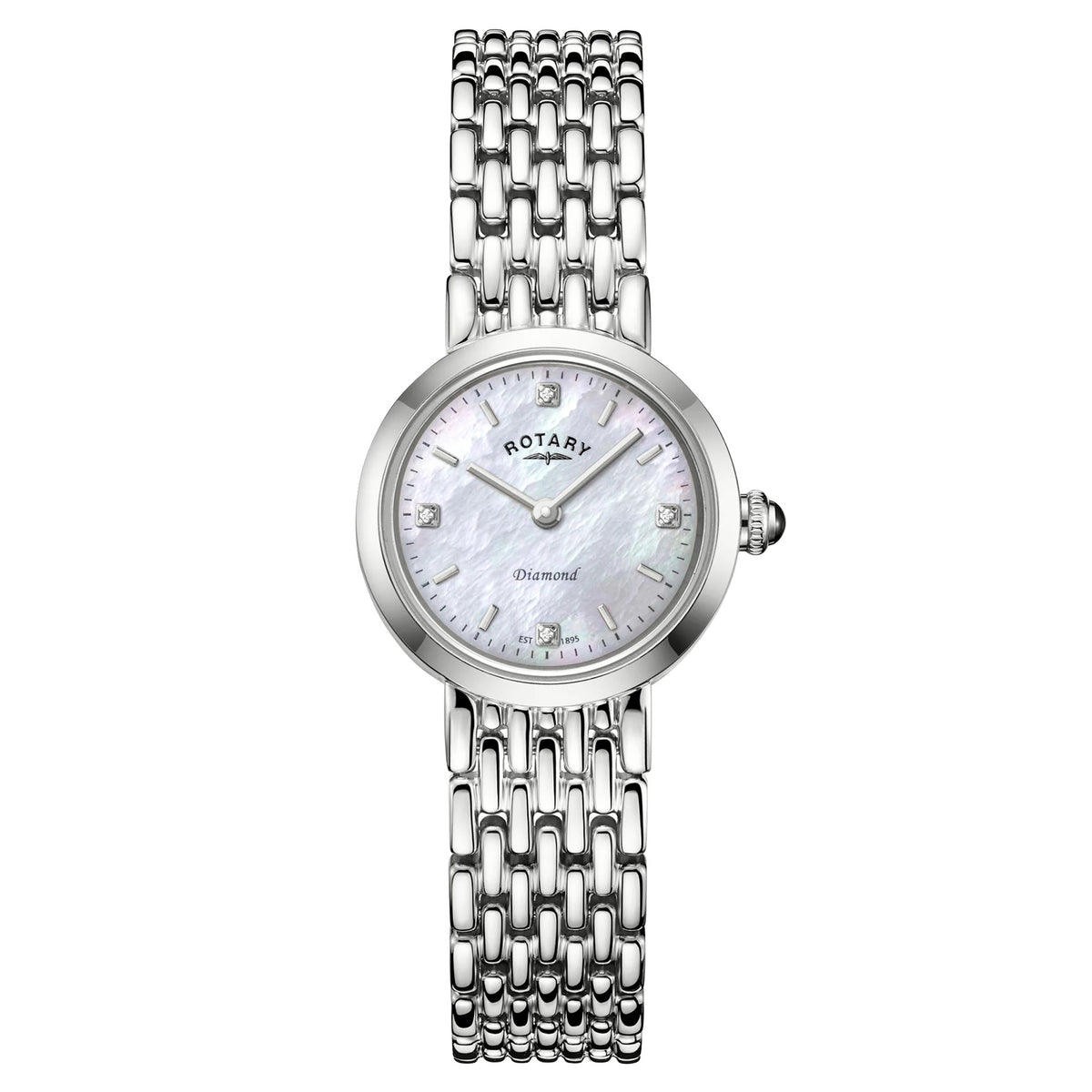 Ladies Steel Rotary Heritage Diamond Watch on Bracelet
