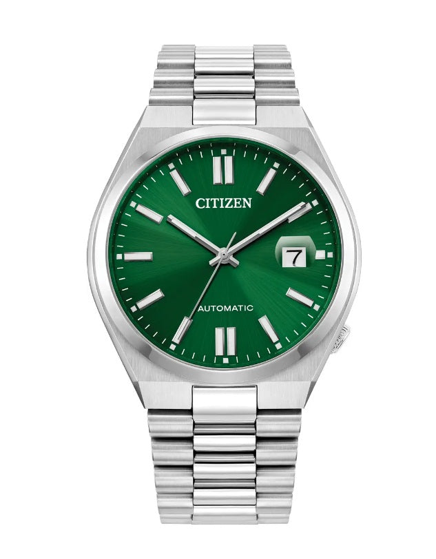 Mens Steel Citizen Automatic TSUYOSA Watch on Bracelet