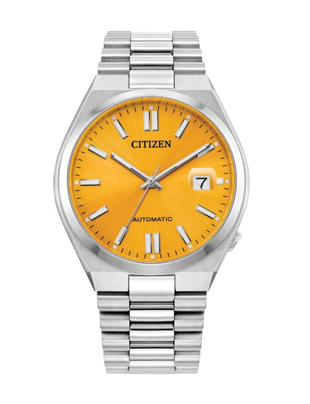 Mens Steel Citizen Automatic TSUYOSA Watch on Bracelet
