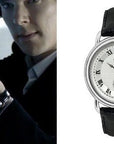 Gents Steel Rotary 'Sherlock' Watch on Leather Strap