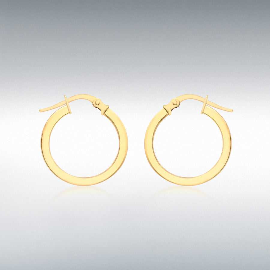 9ct Yellow Gold Hoop Earrings