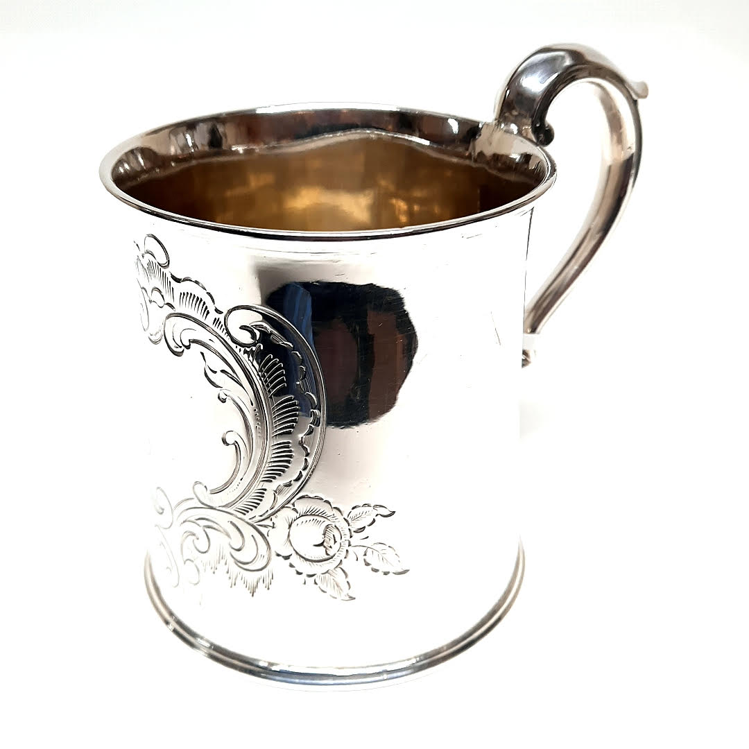 Pre Owned Sterling Silver Antique Christening Mug