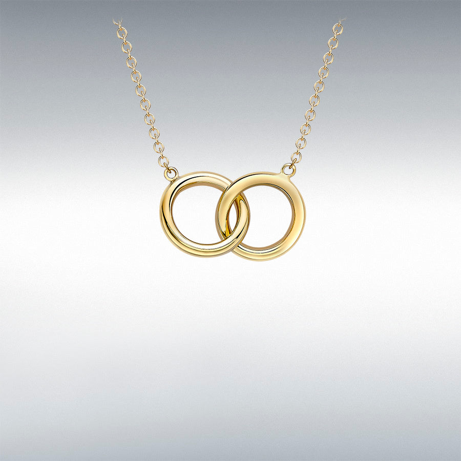 9ct Yellow Gold Infinity Rings Necklace