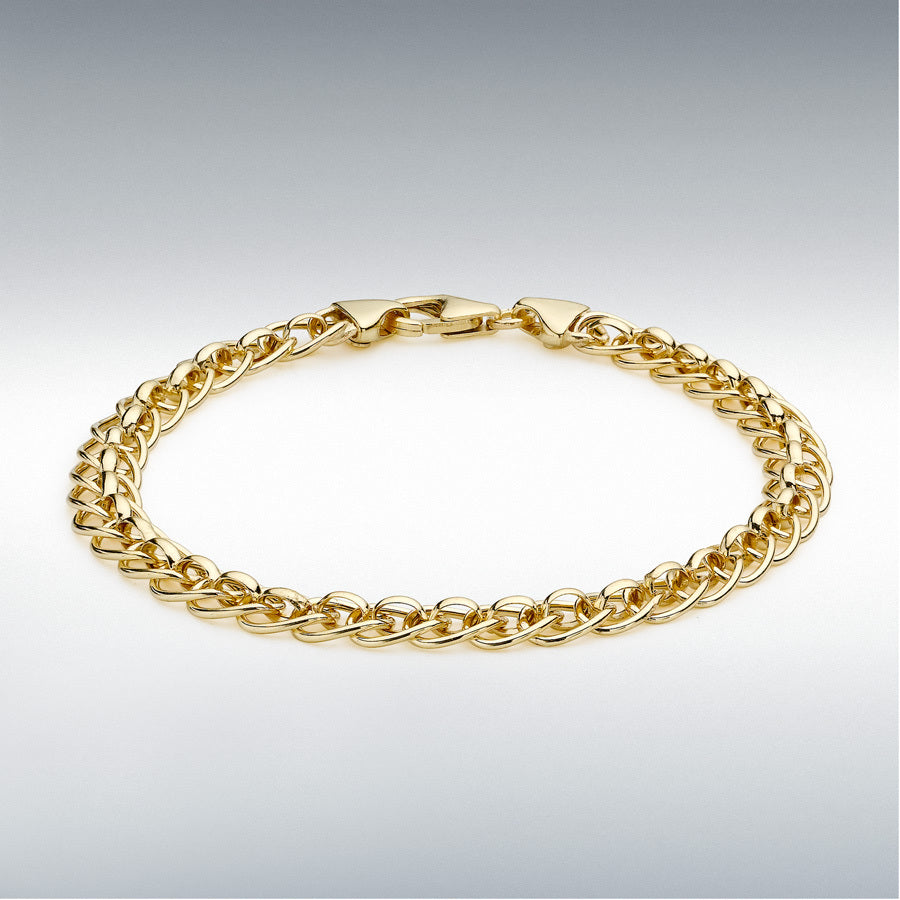 9ct Yellow Gold Rollerball Link Bracelet