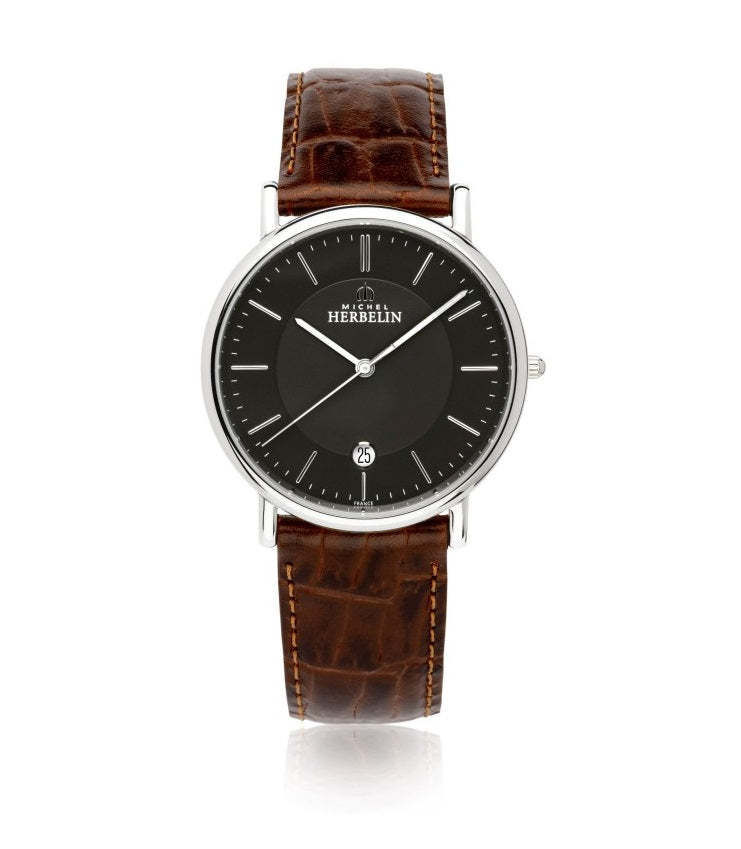 Mens Herbelin Classique Watch on Leather Strap