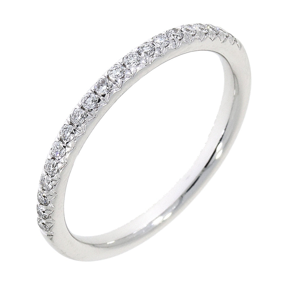 Platinum 0.19ct Diamond Half Eternity Ring