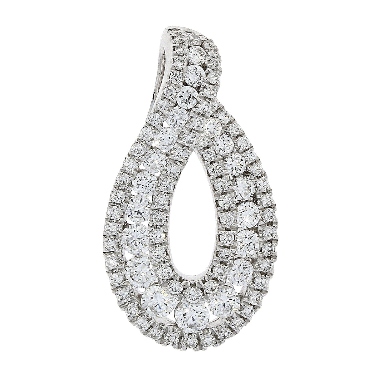 18ct White Gold 0.68ct Diamond Necklace