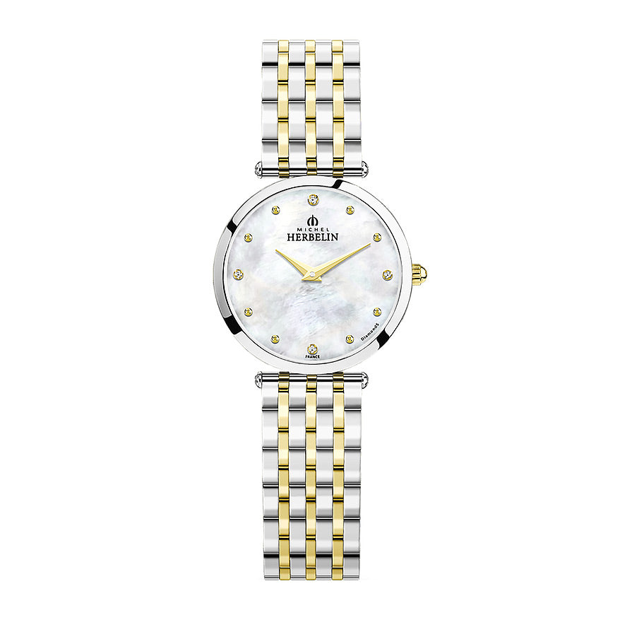 Ladies 2 Colour Herbelin Epsilon Diamond Set Watch on Bracelet