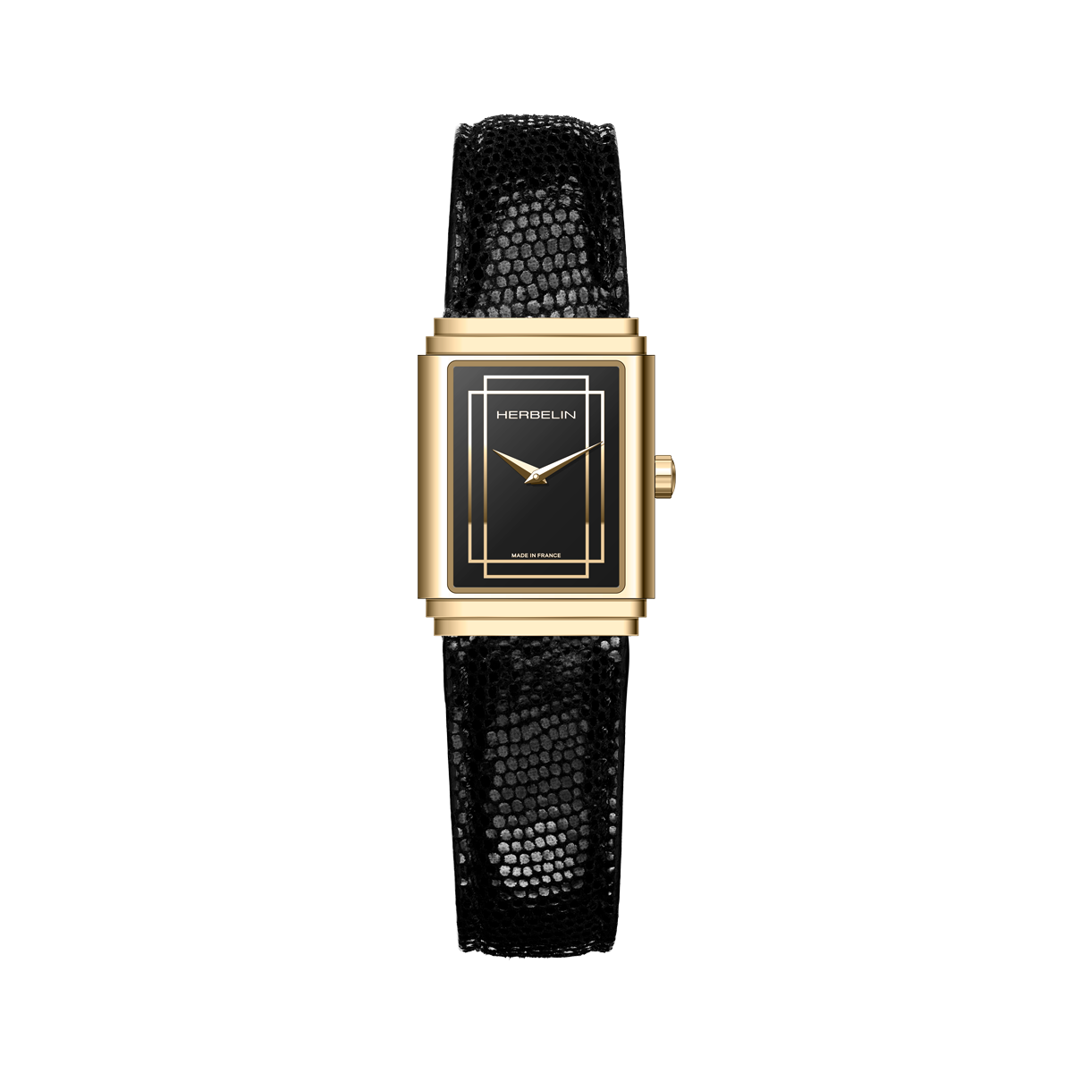 Ladies Herbelin Art Deco Watch on Leather Strap