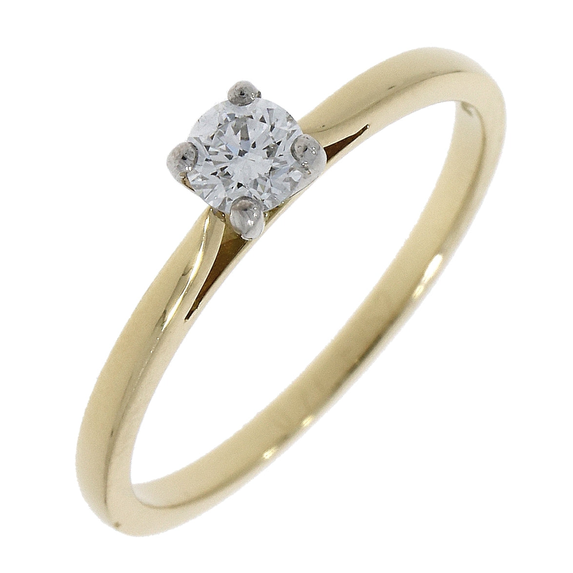 18ct Yellow Gold 0.25ct Diamond Solitaire Ring