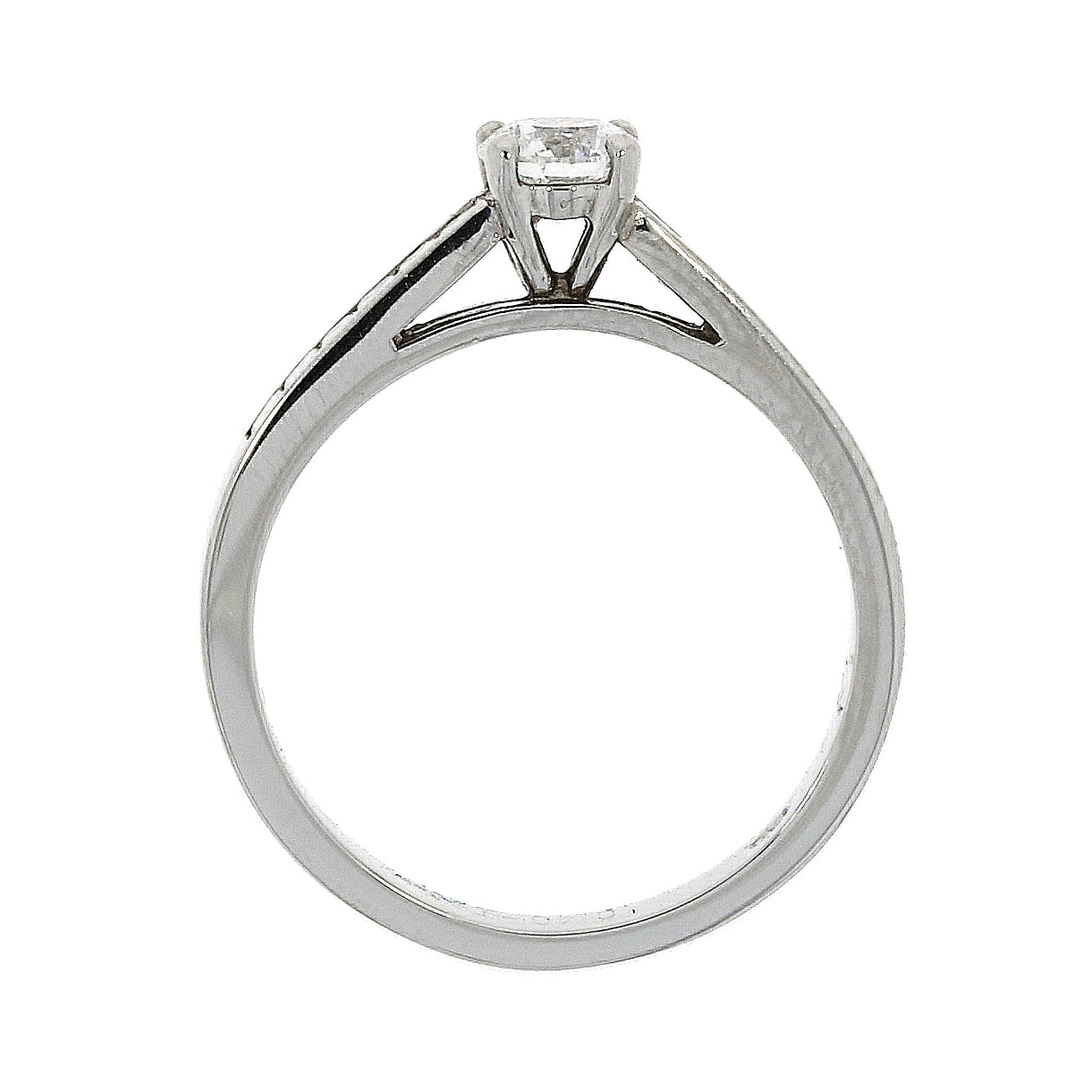 Platinum 0.67ct Diamond Solitaire Ring