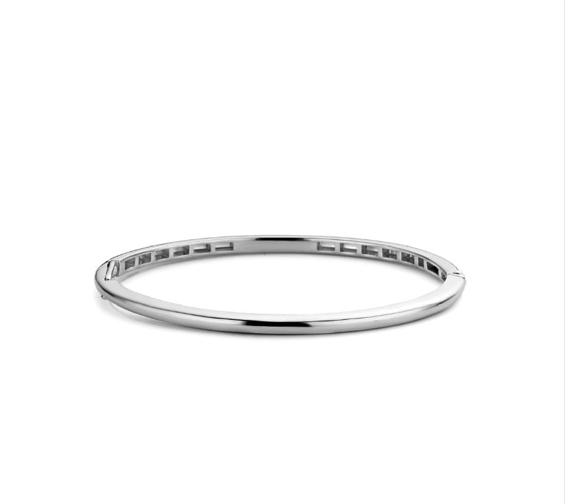 Sterling Silver Ti Sento Plain Silver Bangle