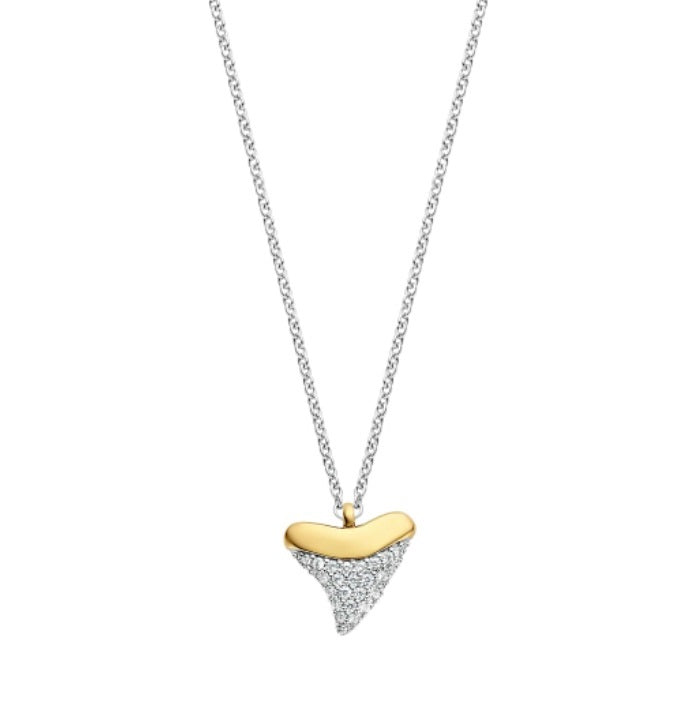 Ti Sento 2 Colour Shark Tooth Necklace